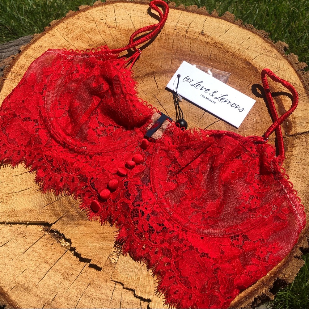 For Love & Lemons Faye Lace Underwire Bra - Picture 5 of 7